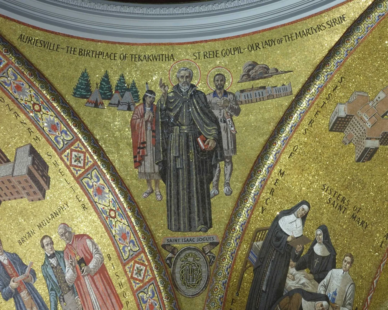 Detail of the mosaics in the Cathedral Basilica of St. Louis in St. Louis, MO