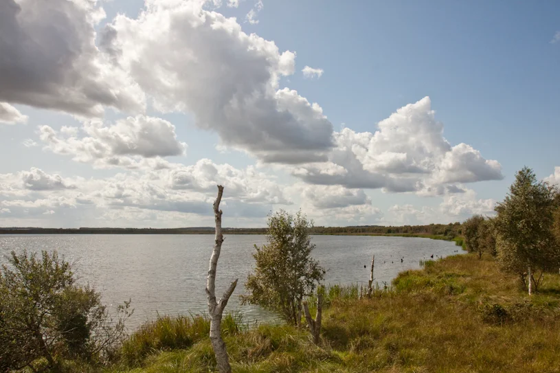 Tofte Sø, natural lake resort in Lille Vildmose, Denmark