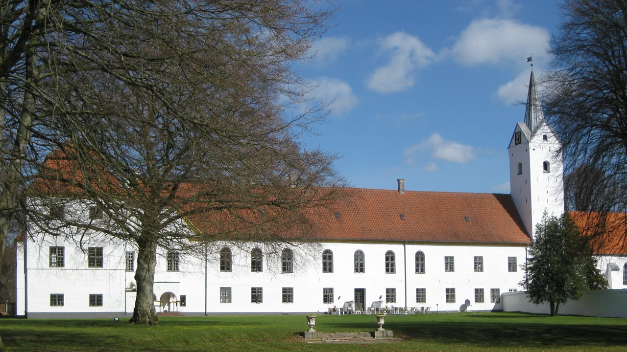 The castle "Dronninglund Slot" close to the small town "Dronninglund". The town is located in North Jutland, Denmark.