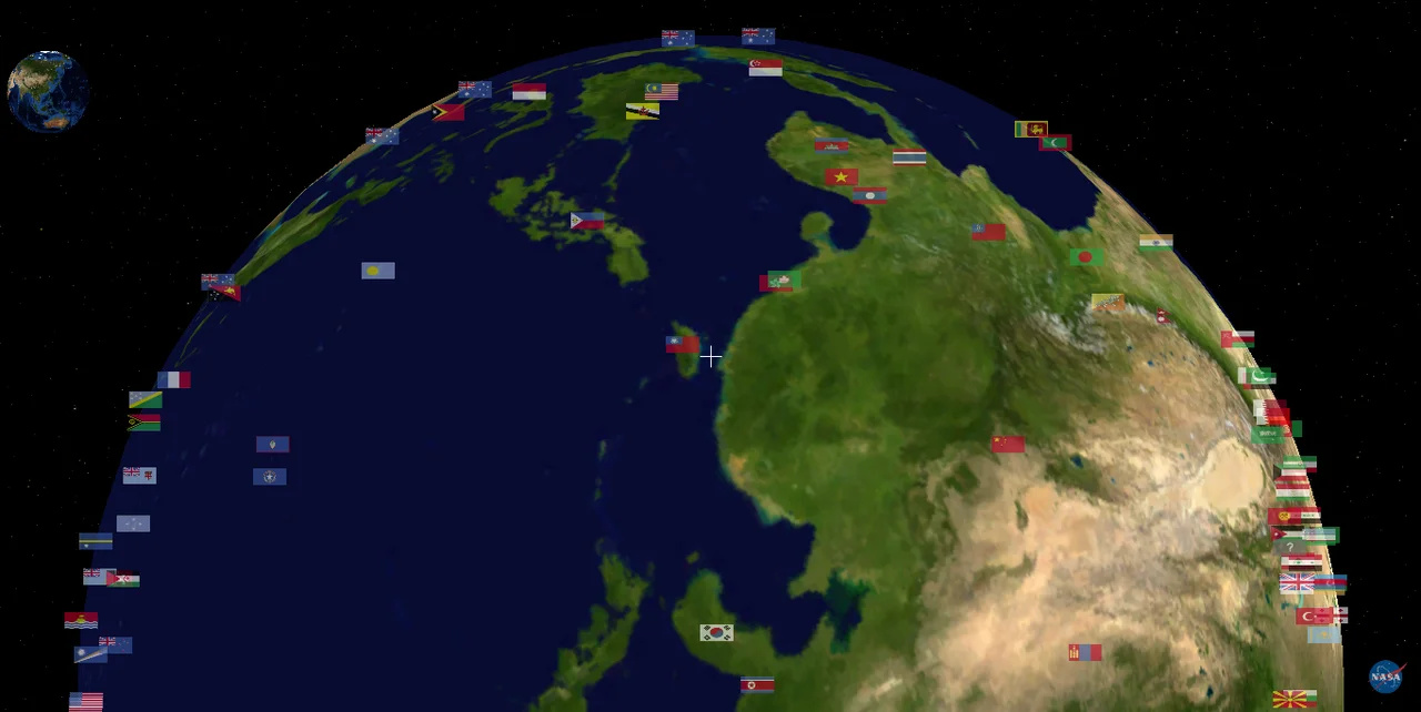 Taiwan Strait (from East China Sea to South China Sea, then Strait of Singapore and Strait of Malacca)中文:w:台灣海峽(從東中國海往南中國海視角,再往新加坡海峽及麻六甲海峽)
